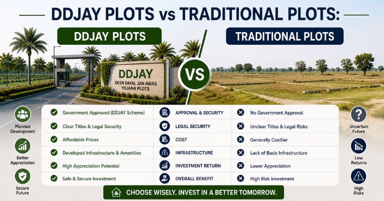 DDJAY Plots vs Traditional Plots: Which is Better in Kharkhoda?