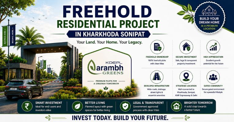 Freehold Residential Project in Kharkhoda Sonipat: A Secure Investment Choice