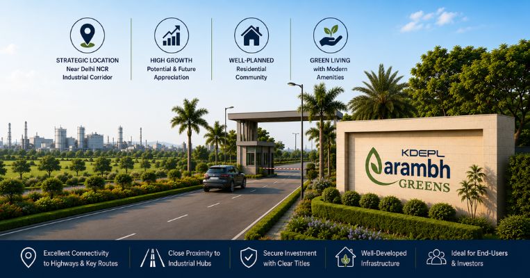 Aarambh Greens by KK Dhanuka: Residential Plots Near Delhi NCR Industrial Corridor