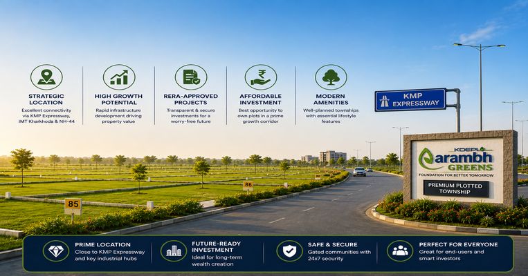 Upcoming Plotted Projects Near KMP Expressway: You Should Know About